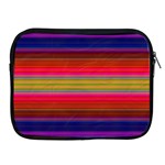 Fiesta Stripe Colorful Neon Background Apple iPad 2/3/4 Zipper Cases Front