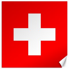 Flag Of Switzerland Canvas 16  X 16   by Amaryn4rt