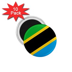 Flag Of Tanzania 1 75  Magnets (10 Pack)  by Amaryn4rt