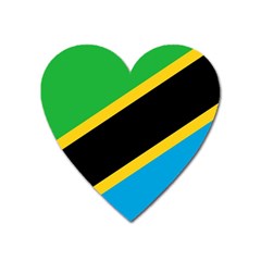 Flag Of Tanzania Heart Magnet by Amaryn4rt