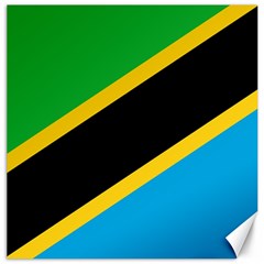 Flag Of Tanzania Canvas 16  X 16   by Amaryn4rt