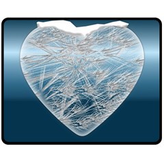 Frozen Heart Double Sided Fleece Blanket (Medium) 