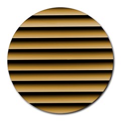 Golden Line Background Round Mousepads