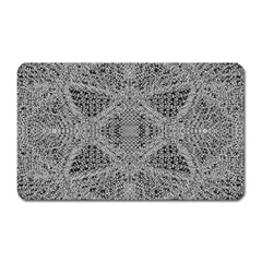 Gray Psychedelic Background Magnet (rectangular)