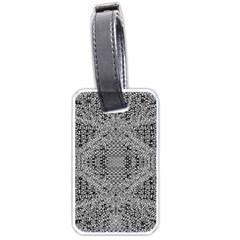 Gray Psychedelic Background Luggage Tags (two Sides) by Amaryn4rt