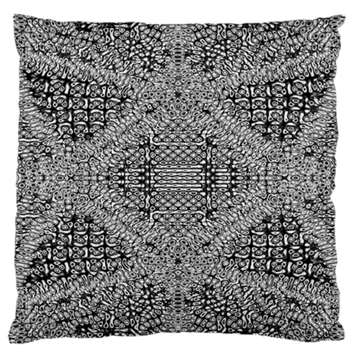 Gray Psychedelic Background Large Cushion Case (Two Sides)