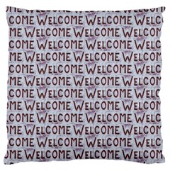 Welcome Letters Pattern Standard Flano Cushion Case (one Side) by dflcprints