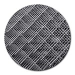 Grid Wire Mesh Stainless Rods Rods Raster Round Mousepads Front