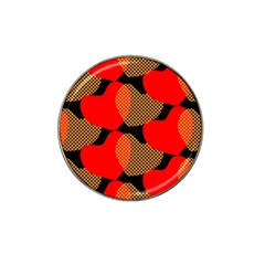 Heart Pattern Hat Clip Ball Marker (4 Pack) by Amaryn4rt