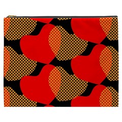 Heart Pattern Cosmetic Bag (xxxl)  by Amaryn4rt