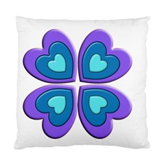 Light Blue Heart Images Standard Cushion Case (two Sides) by Amaryn4rt