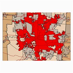 Map Of Franklin County Ohio Highlighting Columbus Large Glasses Cloth (2-Side)