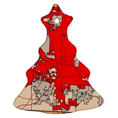 Map Of Franklin County Ohio Highlighting Columbus Christmas Tree Ornament (Two Sides)