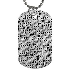 Metal Background Round Holes Dog Tag (one Side) by Amaryn4rt