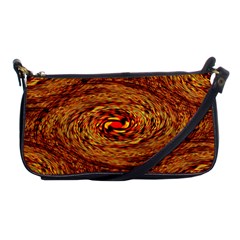 Orange Seamless Psychedelic Pattern Shoulder Clutch Bags by Amaryn4rt