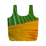 Pattern Colorful Palm Leaves Full Print Recycle Bags (M)  Front