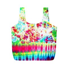 Pattern Decorated Schoolbus Tie Dye Full Print Recycle Bags (m)  by Amaryn4rt