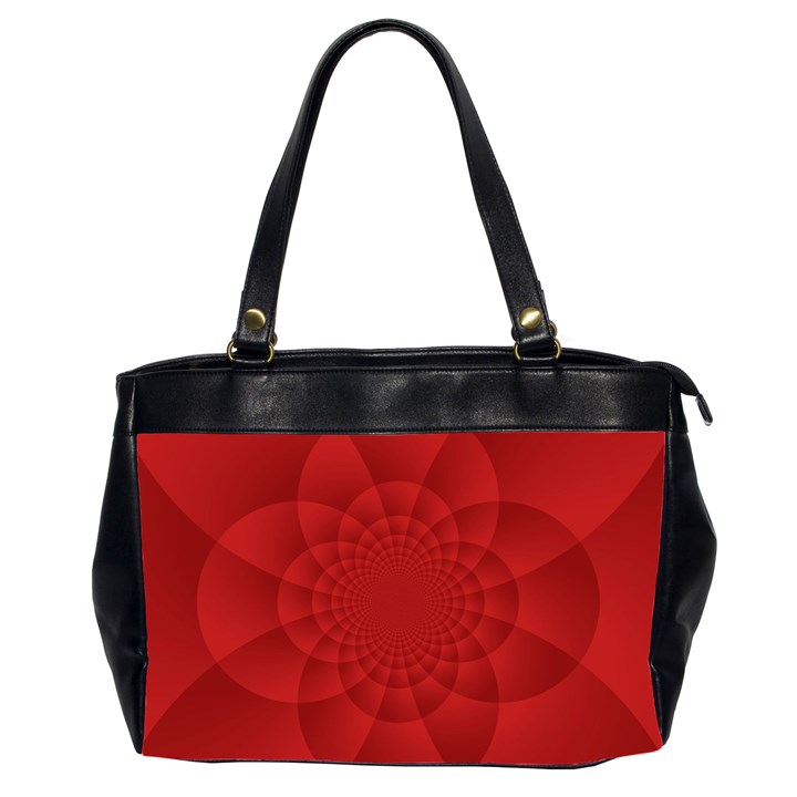 Psychedelic Art Red  Hi Tech Office Handbags (2 Sides) 