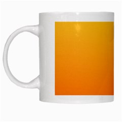 Rainbow Yellow Orange Background White Mugs by Amaryn4rt