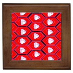 Red Bee Hive Framed Tiles by Amaryn4rt