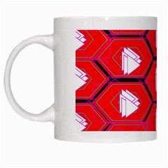 Red Bee Hive White Mugs by Amaryn4rt