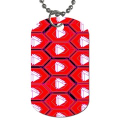 Red Bee Hive Dog Tag (one Side) by Amaryn4rt