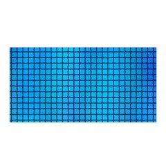 Seamless Blue Tiles Pattern Satin Wrap by Amaryn4rt