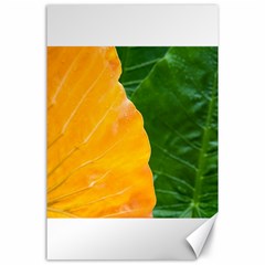 Wet Yellow And Green Leaves Abstract Pattern Canvas 24  X 36 