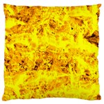 Yellow Abstract Background Large Flano Cushion Case (Two Sides) Front