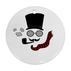 Invisible Man Round Ornament (two Sides) by Valentinaart