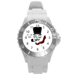 Invisible Man Round Plastic Sport Watch (l) by Valentinaart