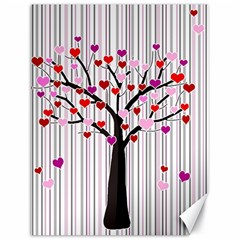 Valentine s Day Tree Canvas 18  X 24   by Valentinaart