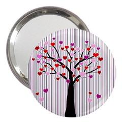 Valentine s Day Tree 3  Handbag Mirrors by Valentinaart