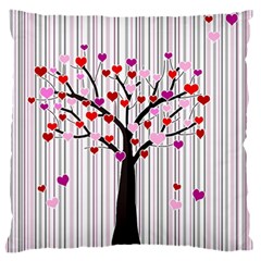 Valentine s Day Tree Large Flano Cushion Case (one Side) by Valentinaart