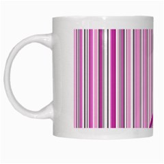 Pink Love Pattern White Mugs by Valentinaart