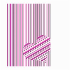 Pink Love Pattern Small Garden Flag (two Sides)