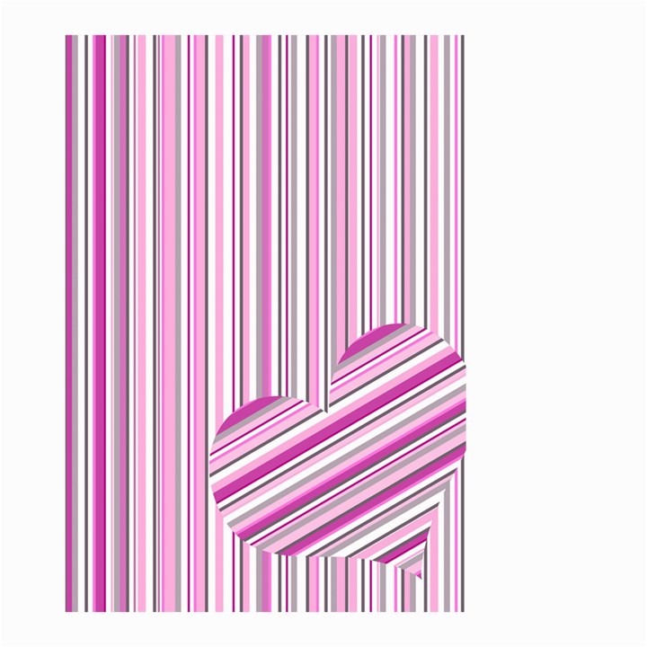 Pink love pattern Small Garden Flag (Two Sides)