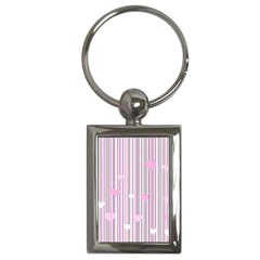 Pink Love Key Chains (rectangle)  by Valentinaart