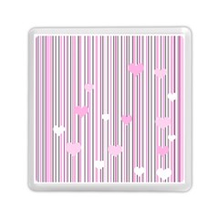 Pink Love Memory Card Reader (square)  by Valentinaart