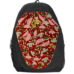 Pizza Pattern Backpack Bag by Valentinaart