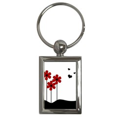 Flowers Key Chains (rectangle)  by Valentinaart
