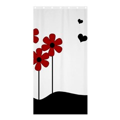 Flowers Shower Curtain 36  X 72  (stall)  by Valentinaart