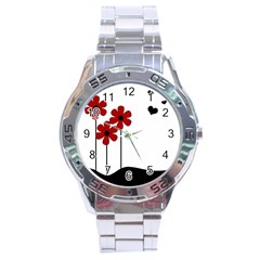 Flowers Stainless Steel Analogue Watch by Valentinaart