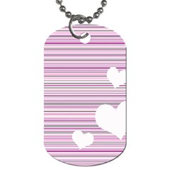 Pink Valentines Day Design Dog Tag (two Sides) by Valentinaart