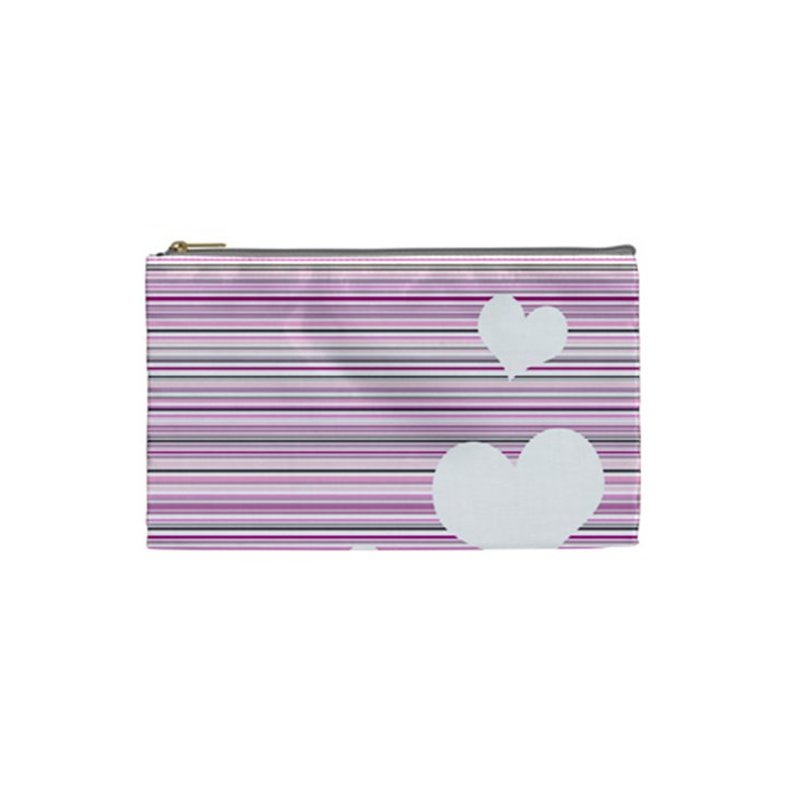Pink Valentines day design Cosmetic Bag (Small) 