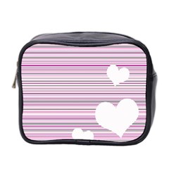 Pink Valentines Day Design Mini Toiletries Bag 2-side