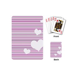 Pink Valentines Day Design Playing Cards (mini) 