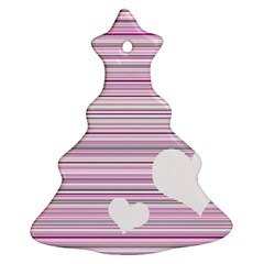 Pink Valentines Day Design Ornament (christmas Tree) 