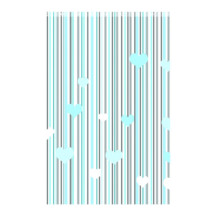 Cyan love Shower Curtain 48  x 72  (Small) 