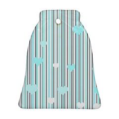 Cyan Love Bell Ornament (two Sides)